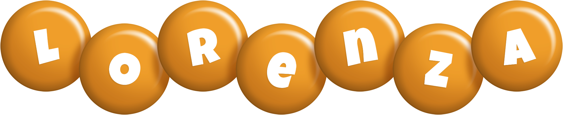 Lorenza candy-orange logo