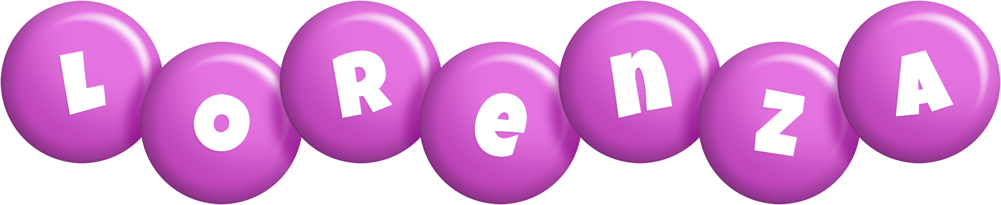 Lorenza candy-purple logo