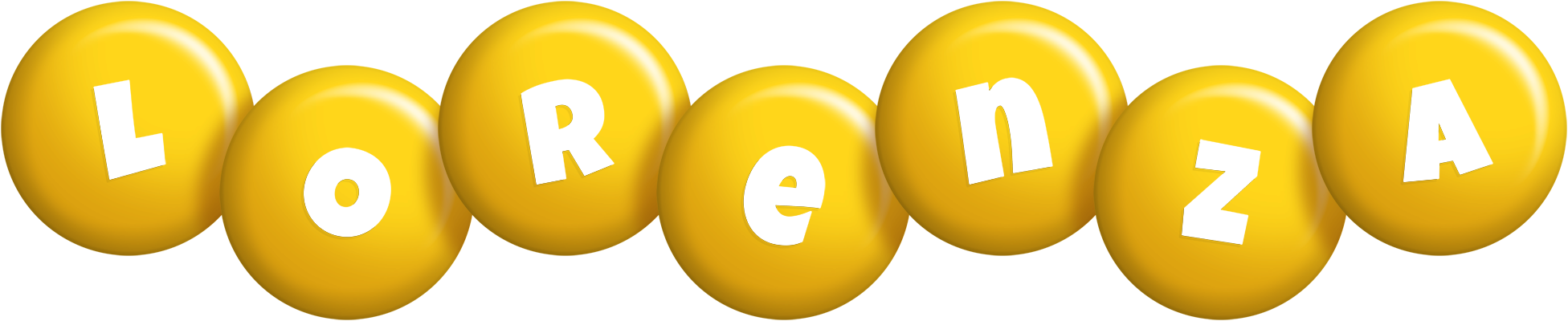 Lorenza candy-yellow logo