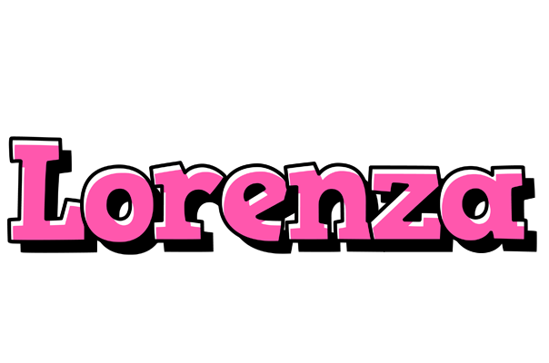 Lorenza girlish logo
