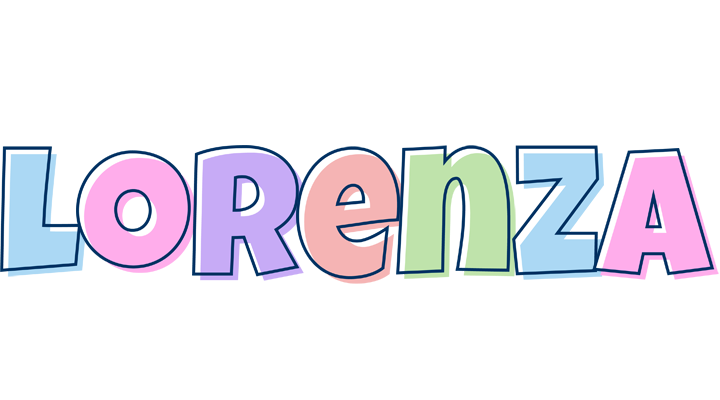 Lorenza pastel logo