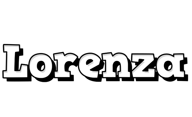 Lorenza snowing logo