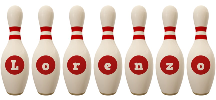 Lorenzo bowling-pin logo
