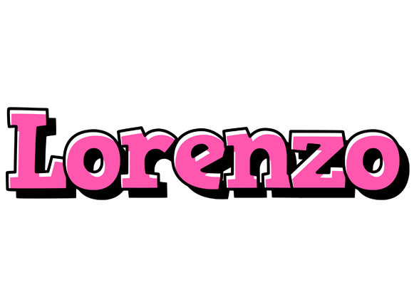 Lorenzo girlish logo