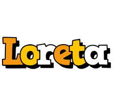 Loreta cartoon logo