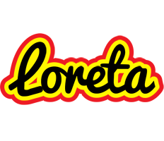 Loreta flaming logo