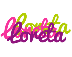 Loreta flowers logo