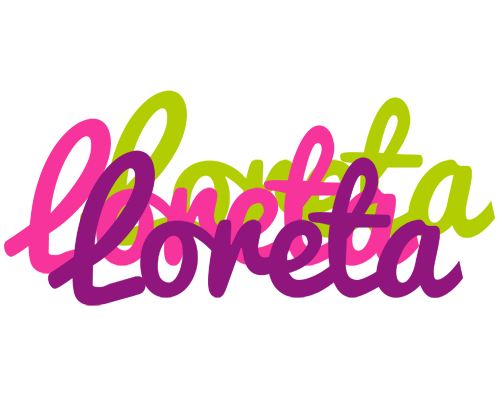 Loreta flowers logo