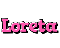 Loreta girlish logo