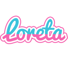 Loreta woman logo