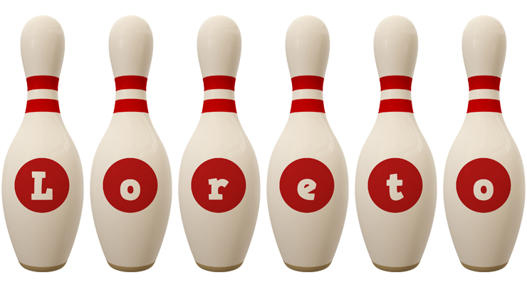 Loreto bowling-pin logo