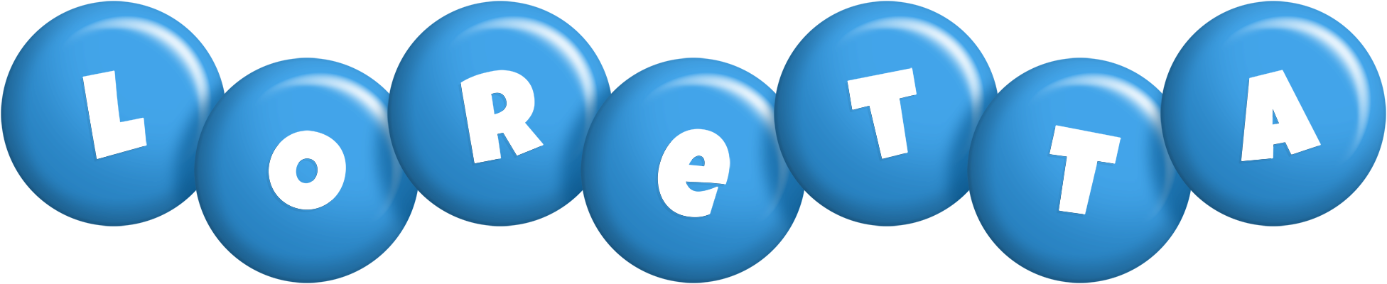 Loretta candy-blue logo