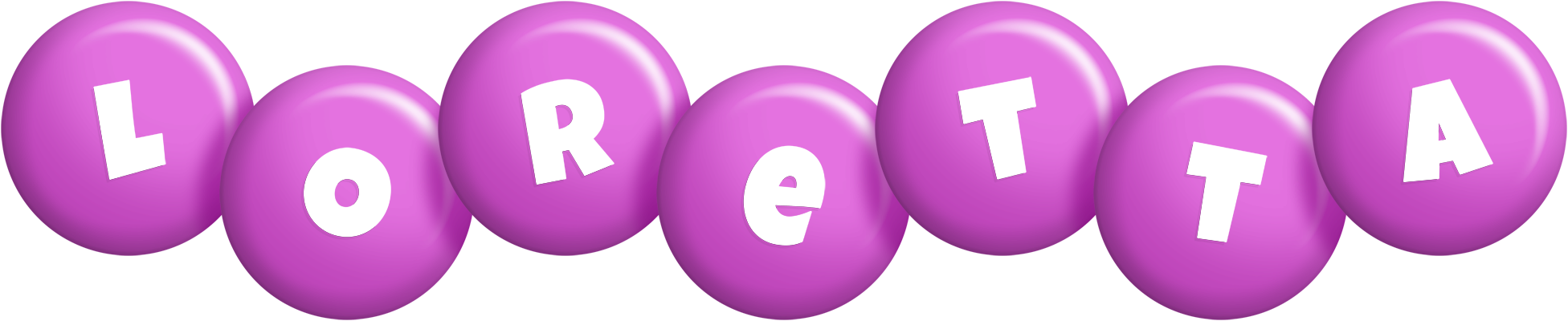 Loretta candy-purple logo