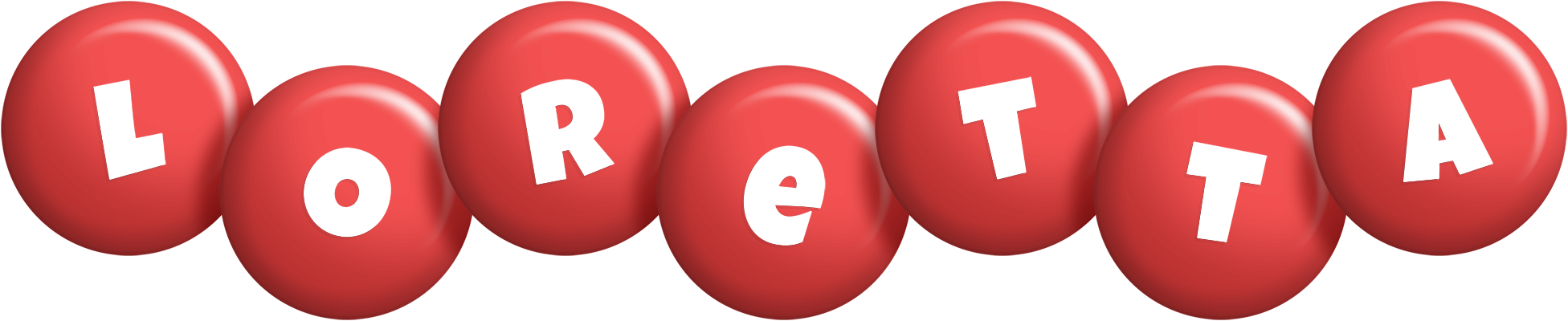 Loretta candy-red logo