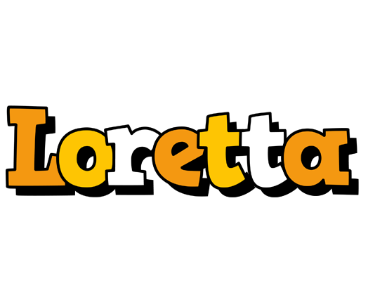 Loretta cartoon logo
