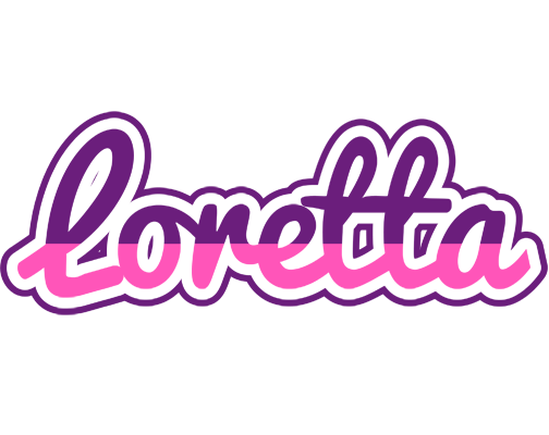 Loretta cheerful logo
