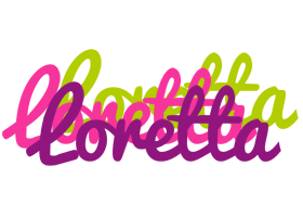 Loretta flowers logo