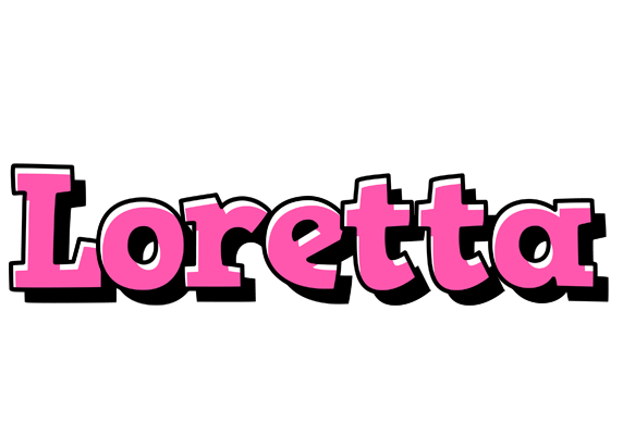 Loretta girlish logo