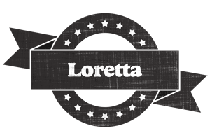 Loretta grunge logo