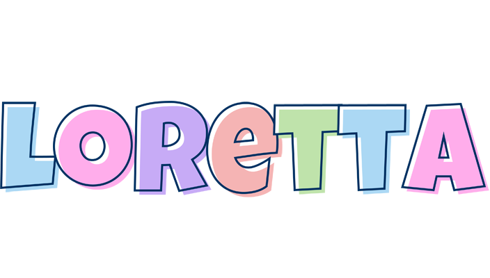 Loretta pastel logo