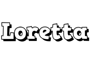 Loretta snowing logo