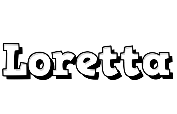 Loretta snowing logo