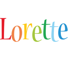 Lorette birthday logo