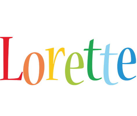 Lorette birthday logo