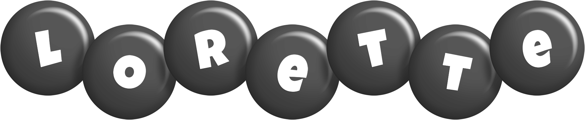 Lorette candy-black logo