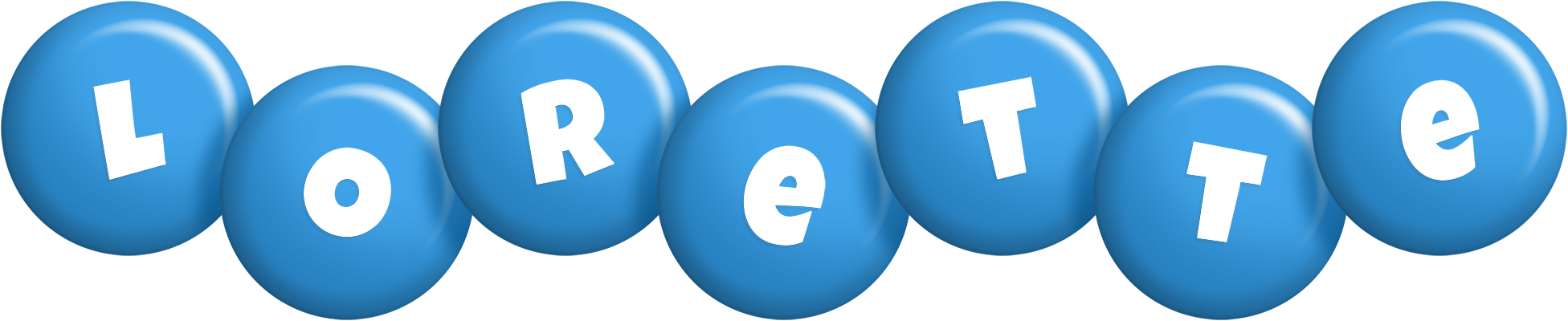 Lorette candy-blue logo