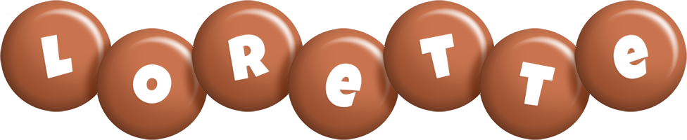 Lorette candy-brown logo