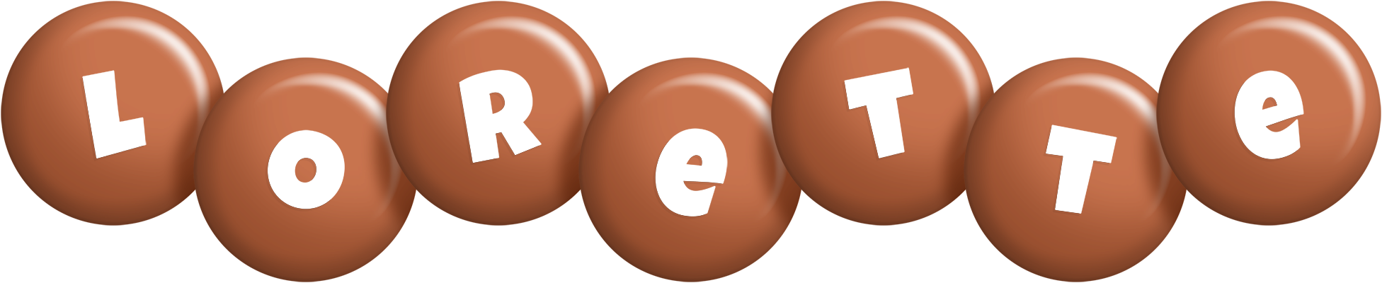 Lorette candy-brown logo