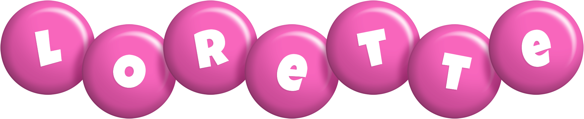 Lorette candy-pink logo
