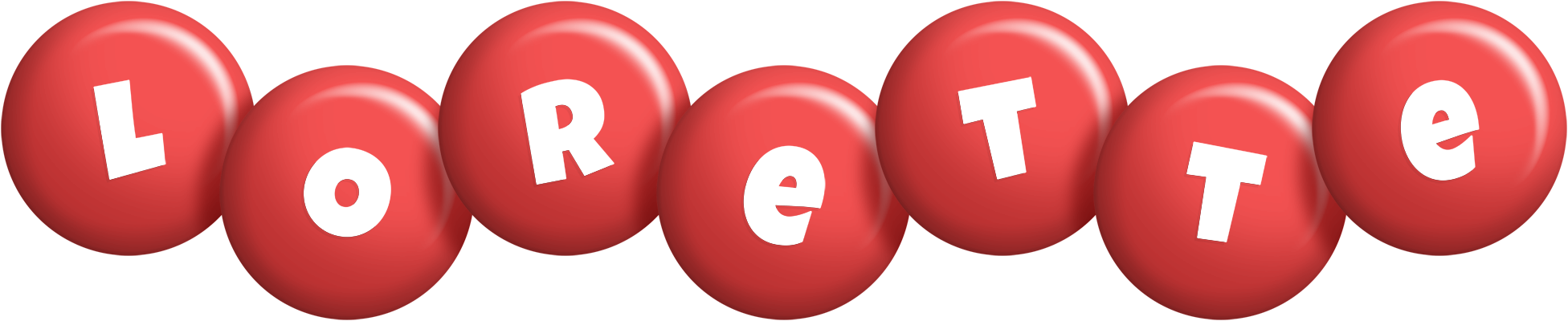 Lorette candy-red logo