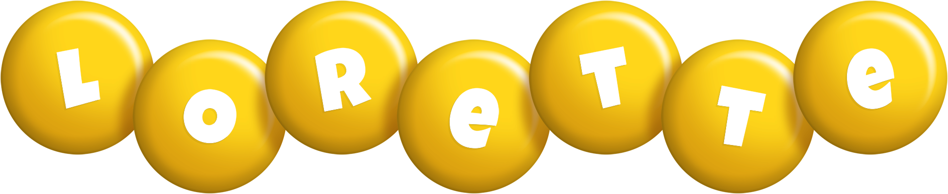Lorette candy-yellow logo