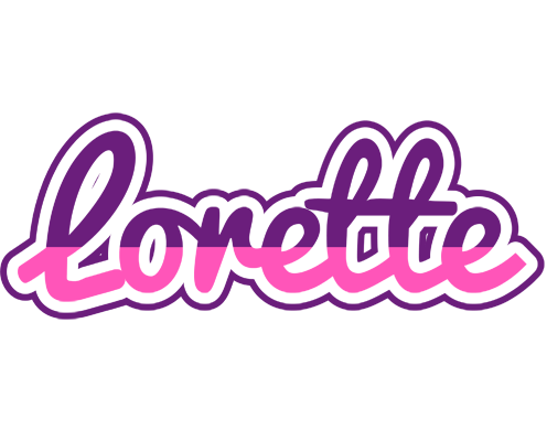 Lorette cheerful logo