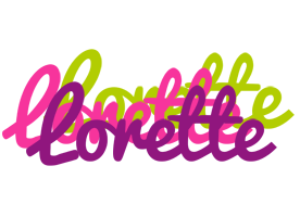 Lorette flowers logo