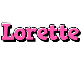 Lorette girlish logo