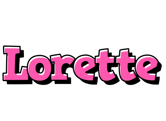 Lorette girlish logo