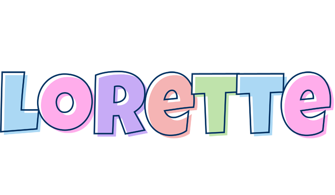 Lorette pastel logo