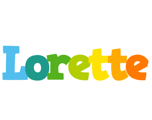 Lorette rainbows logo