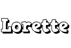 Lorette snowing logo