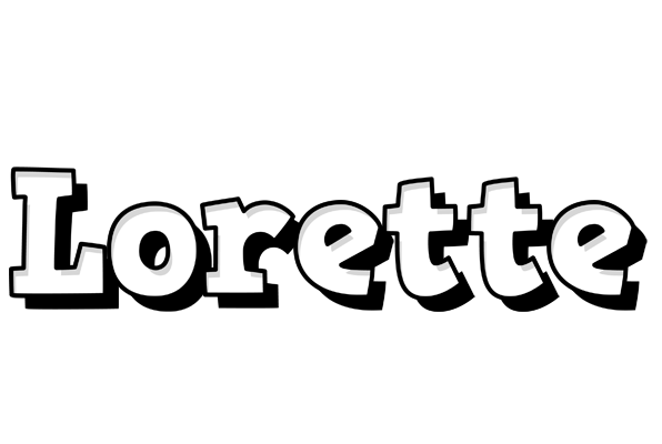 Lorette snowing logo