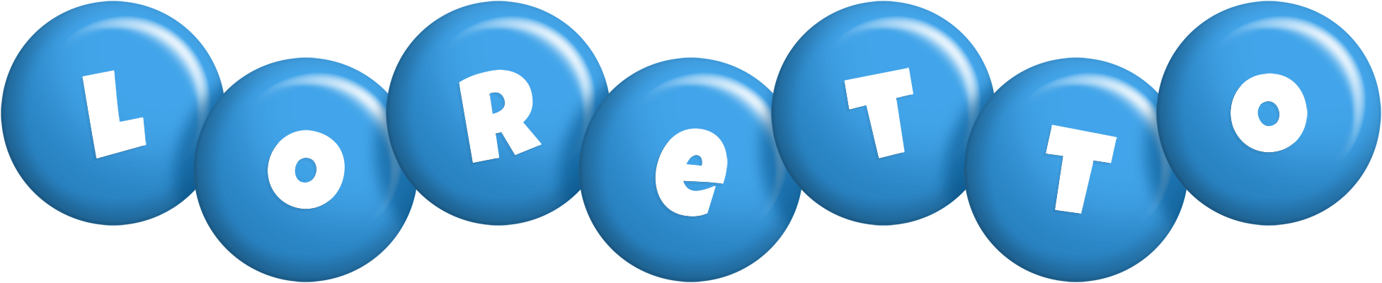 Loretto candy-blue logo