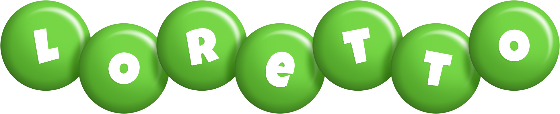 Loretto candy-green logo