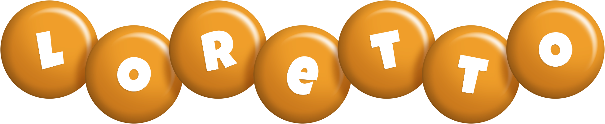 Loretto candy-orange logo