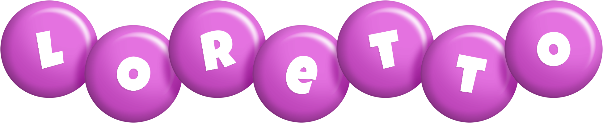 Loretto candy-purple logo