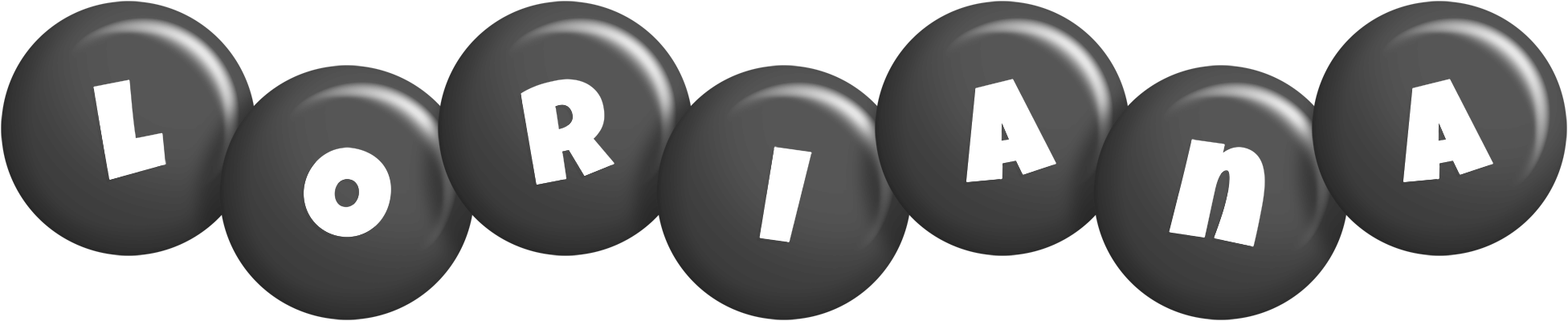 Loriana candy-black logo