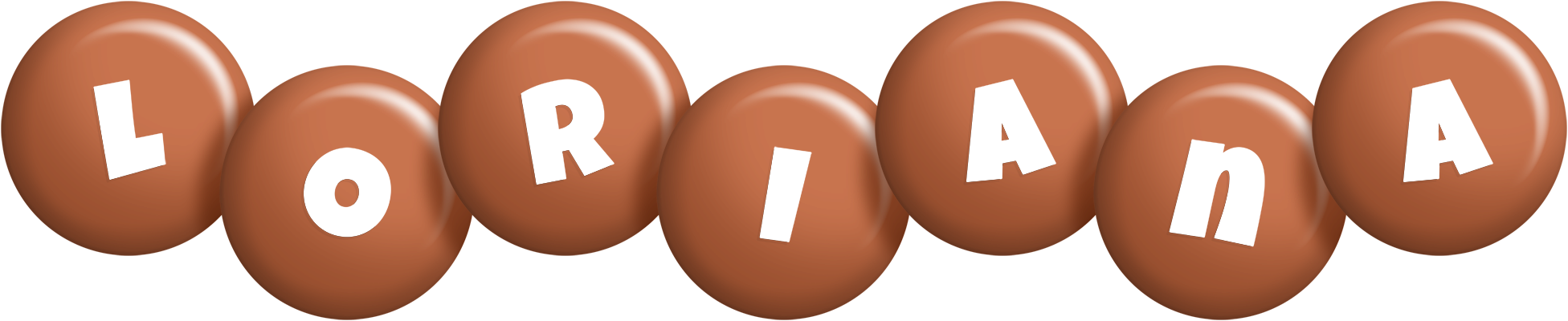 Loriana candy-brown logo