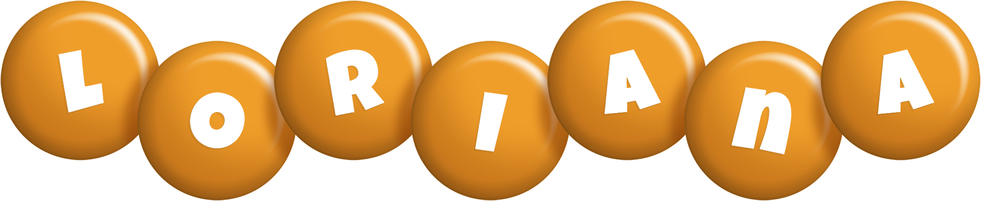 Loriana candy-orange logo